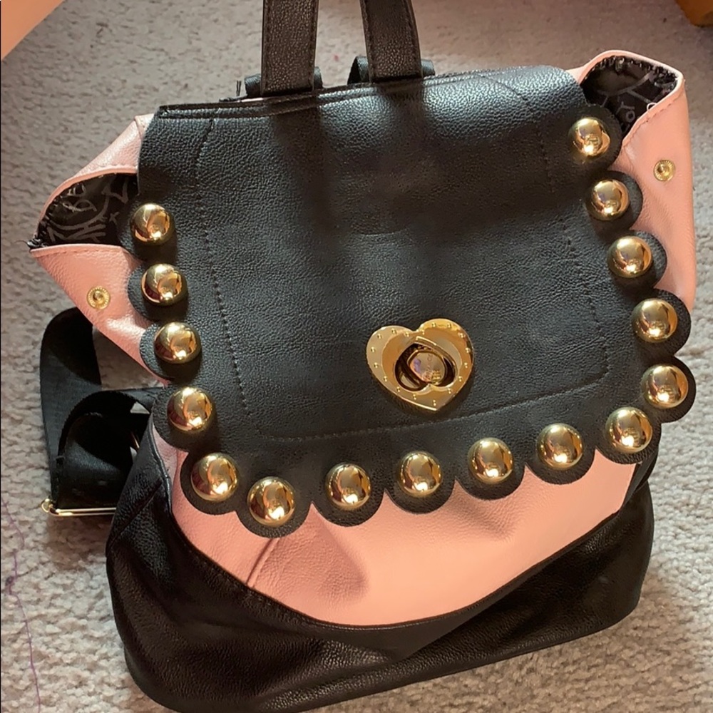Pink and black Betsy Johnson backpack